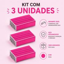 Kit Grampo para Grampeador Colorido 1 de cada 26/6 1000UnBRW -