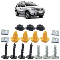 Kit Grampo Presilha Moldura Paralama Dianteiro Ecosport 2003 A 2012 18 Peças