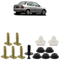 Kit Grampo Presilha Moldura Paralama Traseiro Corsa Sedan 2002 A 2012 13 Peças