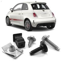 Kit Grampo Presilha Para-choque Traseiro Fiat 500 - 2010 2011 2012 2013 2014 2015 2016 2017 - Plast Car