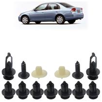 Kit Grampo Presilha Parachoque Traseiro Civic 1996 1997 1998 1999 2000 13 Peças