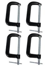 Kit Grampo Tipo G 125mm 5 Pol Preto para Fixação em Marcenaria e Carpintaria Kit Grampo Tipo G 125mm 5 Pol Preto para Fixação em Marcenaria e Carpintaria