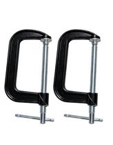Kit Grampo Tipo G 150mm 6 Pol Preto para Fixação em Marcenaria e Carpintaria Kit Grampo Tipo G 150mm 6 Pol Preto para Fixação em Marcenaria e Carpintaria