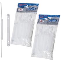 Kit Grampo Trilho Plástico Branco 100un Dello Pasta Suspensa