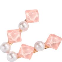 Kit Grampos de Cabelo Pérola Artificial Rosa e Branco (2 Peças) Kit Grampos de Cabelo Pérola Artificial Rosa e Branco (2 Peças)