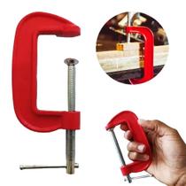 Kit grampos marceneiro tipo c sargento 3 peças jogo completo profissional bancada mesa presilha ferro fundido carpintari Kit grampos marceneiro tipo c sargento 3 peças jogo completo profissional bancada mesa presilha ferro fundido carpintari