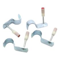 kit Grampos Meia Lua Pino rebite prego de Tubos Canos Cabos 20mm 100un