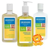 Kit Granado Banho-Shampoo, Condicionador, sabonete Liquido
