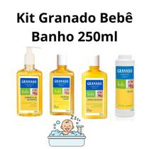 Kit Granado Bebê Banho 250ml + Talco 100g Kit Granado Bebê Banho 250ml + Talco 100g