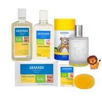kit Granado Bebê shampoo + condicionador + Colônia + Sabonetes e Lenços umedecidos