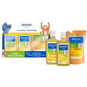 Kit Granado Bebê Shampoo + Condicionador + Refil 250ml