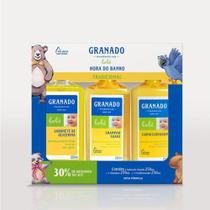 Kit Granado Bebê Tradicional Sabonete Líquido 250ml + Shampoo 250ml + Condicionador 250ml