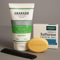 Kit Granado Essencial Masculino: Cabelo, Barba e Higiene Pós-Esporte (3 Itens)