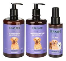 Kit Granado Pet Shampoo e Condicionador Neutro 500ml cada e Colônia Pet 120ml Kit Granado Pet Shampoo e Condicionador Neutro 500ml cada e Colônia Pet 120ml