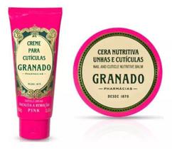 Kit Granado Pink Cera+Creme Hidratante Unhas E Cutículas