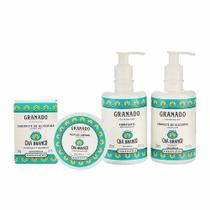 Kit Granado Terrapeutics Cha Branco Sabonete em Barra + Sabonete Líquido + Hidratanete Corporal +Manteiga Corporal +Lata Decorativa Kit Granado Terrapeutics Cha Branco Sabonete em Barra + Sabonete Líquido + Hidratanete Corporal +Manteiga Corporal +Lata Decorativa