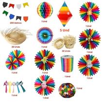 Kit Grande Festa Junina 75 Itens Decoração Festa Junina