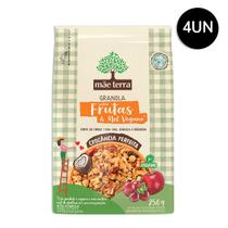 Kit Granola Frutas E Mel Mãe Terra Pacote 250G 4 Unidades - MAE TERRA