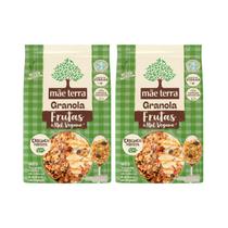 Kit Granola Frutas E Mel Vegano - Mãe Terra 2 Unidades 250g