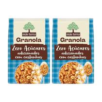 Kit Granola Zero Açúcar Tradicional Com Castanhas - Mãe Terra 2 Unidades 800g Kit Granola Zero Açúcar Tradicional Com Castanhas - Mãe Terra 2 Unidades 800g