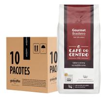 Kit Grãos Café do Centro Gourmet Brasileiro 10kg Selo ABIC
