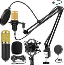 Kit Gravação De Vídeo Profissional Microfone Condensador - Leffa Shop