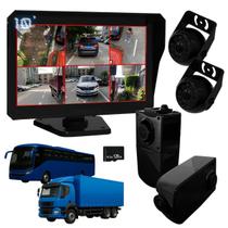 Kit Gravador Automotivo Profissional DVR 6 Câmeras HD, Tela 10.1 Touch e Cartão 128GB Kit Gravador Automotivo Profissional DVR 6 Câmeras HD, Tela 10.1 Touch e Cartão 128GB