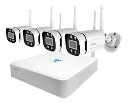 Kit Gravador CFTV Wifi 1080p 4 Cameras HVR 1204 AGL Kit Gravador CFTV Wifi 1080p 4 Cameras HVR 1204 AGL