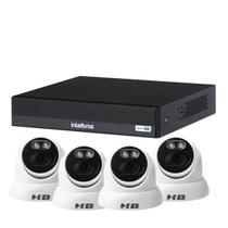 Kit gravador mhdx 1104-c 4canais + 4 cameras fc hbtech hb707