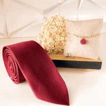 Kit gravata mais pulseira para padrinhos de casamento marsala gravata tecido trabalhado e pulseira madrinha folhada