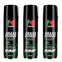 Kit Graxa Branca Proteção Spray Lubrificante Especial 3uni