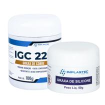 Kit Graxa Silicone 50g Para Pino Da Pinça Freio E Graxa De Cobre 100g - Implastec Kit Graxa Silicone 50g Para Pino Da Pinça Freio E Graxa De Cobre 100g - Implastec