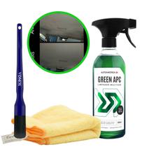 Kit Green APC Autoamérica 500ml + Pano cadillac + Pincel Vonixx