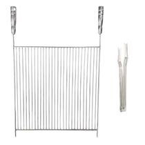 Kit Grelha Aramada 40x50cm Pegador Carne 49cm Churrasco Kit Grelha Aramada 40x50cm Pegador Carne 49cm Churrasco