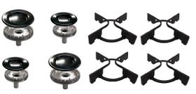 Kit Grelha+queimador Para Fogão Atlas 4q Agile Glass - 4 Bc