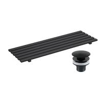 Kit Grelha + Válvula e Conector para Cuba Deca Preto Fosco Kit Grelha + Válvula e Conector para Cuba Deca Preto Fosco