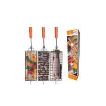 Kit Grelhas Frango Coração Carne Churrasco Arke GB/GBI