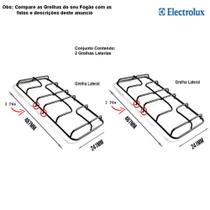 Kit grelhas laterais para fogões electrolux 4 bocas 56 esx