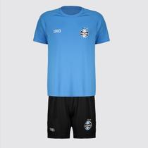 Kit Grêmio Basic II Infantil Azul e Preto Kit Grêmio Basic II Infantil Azul e Preto