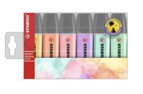 Kit Grifa Texto Stalibo Boss 70/6-2 C/6 Cores Pasteis