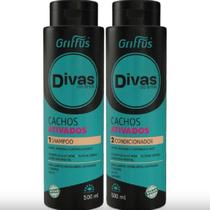 Kit Griffus Divas Cachos Ativados Shampoo + Condicionador