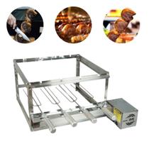 Kit Grill 4 espetos para Churrasqueiras Grill 100 INOX Bivolt