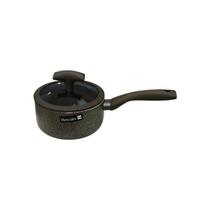 Kit Grill + Panela c tampa marrom + Pegador de churrasco