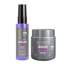 Kit Grisalhos Bio Extratus Máscara e Sérum Brilho Prateado