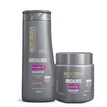 Kit Grisalhos Bio Extratus Shampoo e Máscara Brilho Prateado