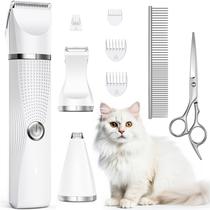 Kit Grooming Clippers Bautrium Cat com aparador de patas elétrico