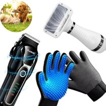 Kit Grooming: Máquina Tosa 1991, Secador E Luva Kit Grooming: Máquina Tosa 1991, Secador E Luva