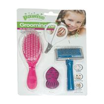 Kit Grooming Roedores Pawise 4 Peças Rasqueadeira, Escova, Tesoura e Brinquedo Kit Grooming Roedores Pawise 4 Peças Rasqueadeira, Escova, Tesoura e Brinquedo