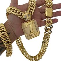 Kit Grumet 15mm + Pingente 7 Cada Um Com a Sua Sorte Ouro Kit Grumet 15mm + Pingente 7 Cada Um Com a Sua Sorte Ouro