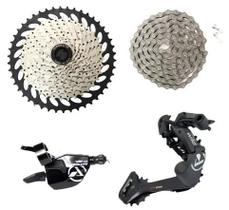 Kit Grupo Absolute Ciclismo 10v Bike 1x10v Corrente K7 11x46 Kit Grupo Absolute Ciclismo 10v Bike 1x10v Corrente K7 11x46